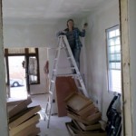 Nikki on ladder