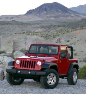 Sophia's Red Jeep Wrangler